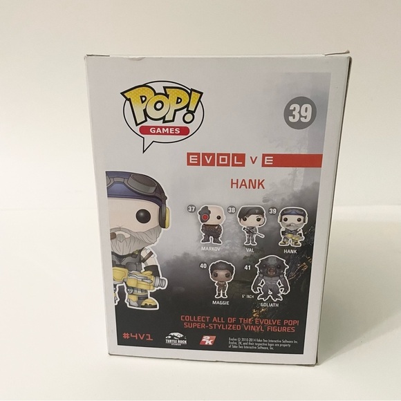 Funko Pop! Games Evolve Hank #39 Vinyl Figure - Picture 7 of 16